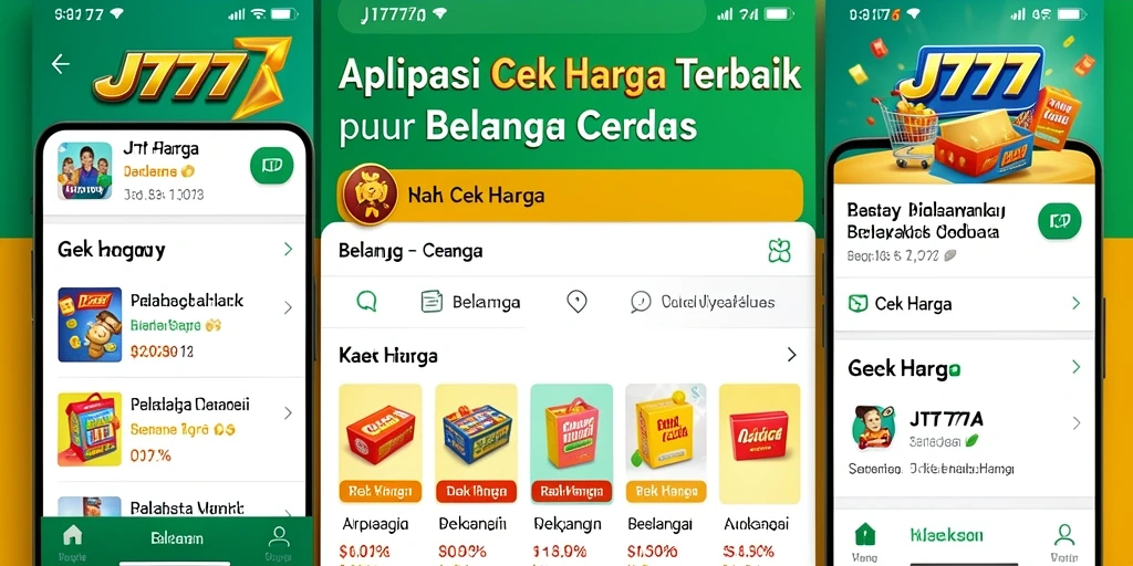 Antarmuka JT777 dengan fitur Cek Harga yang informatif.