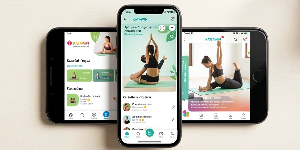 Antarmuka KATAWIN yang intuitif dan fungsional untuk praktik Yoga.