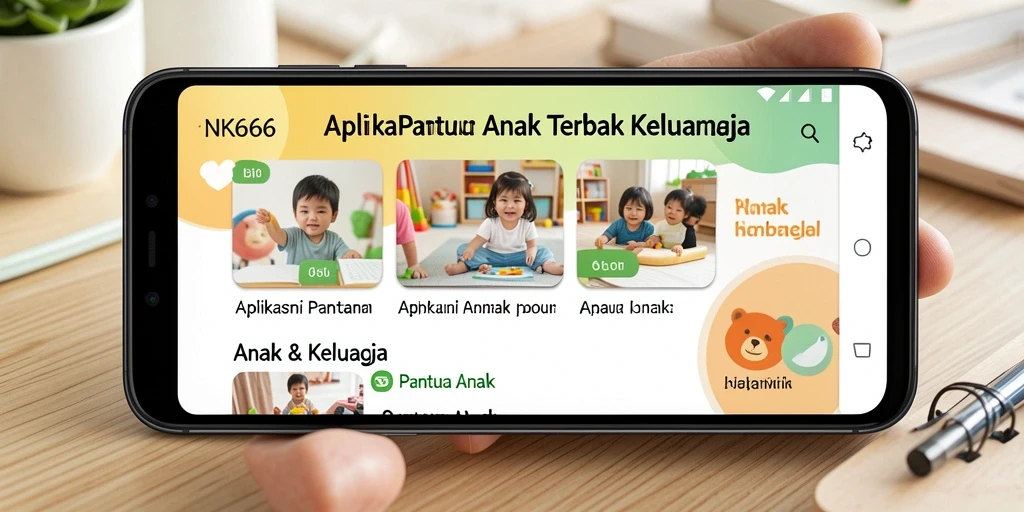 Screenshot antarmuka NK666 menampilkan fitur pemantauan anak yang sederhana dan efektif.