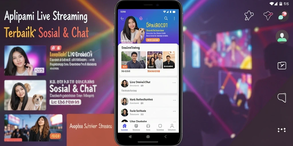 Antarmuka pengguna SR996 yang menarik dan interaktif saat live streaming.