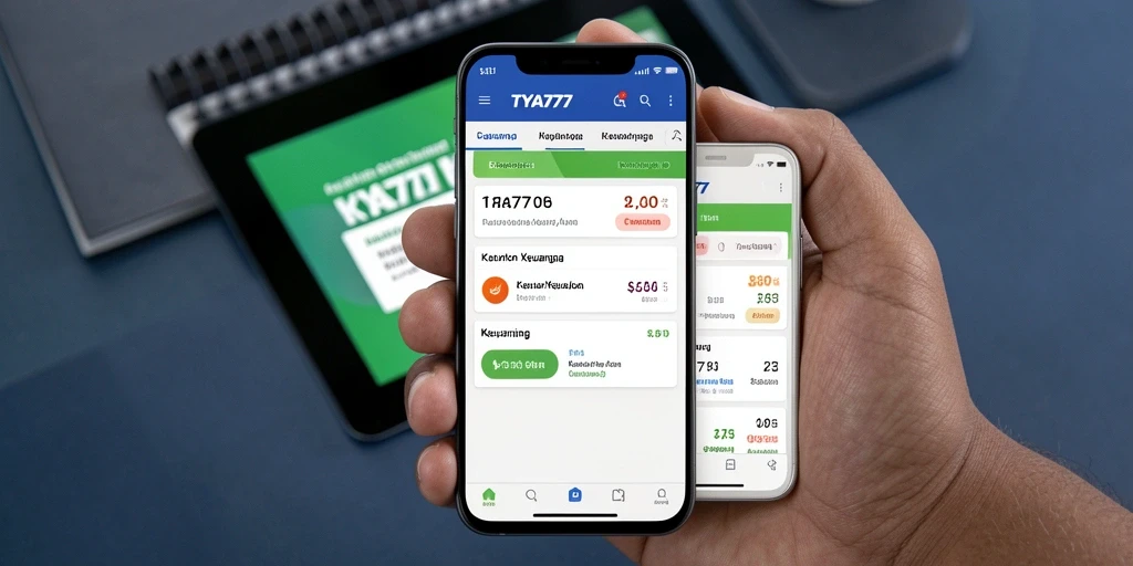 Antarmuka pengguna TYA777 yang intuitif dalam Catatan Keuangan.