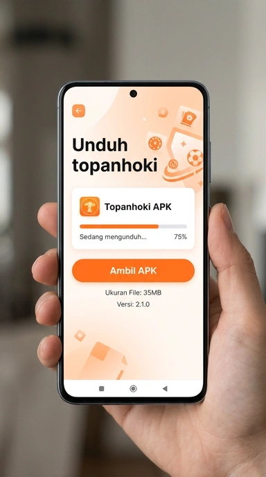 Tampilan halaman APK topanhoki